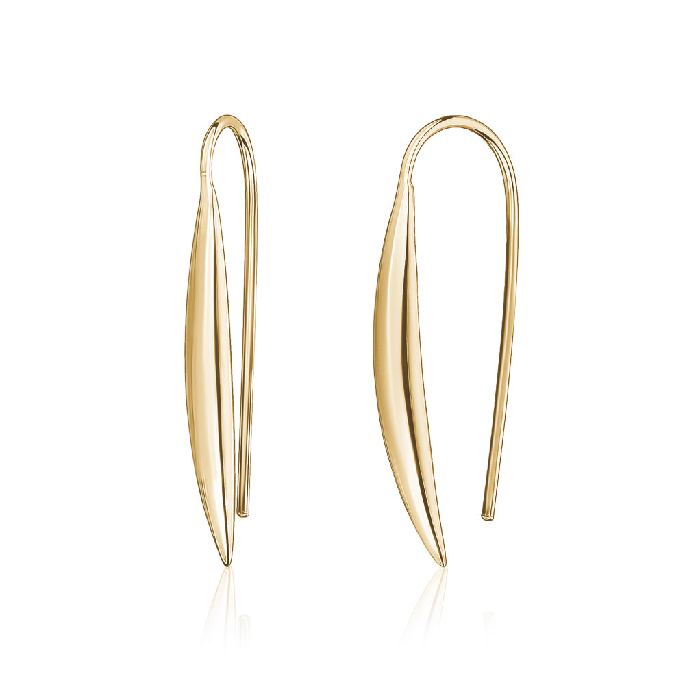 Sterling Silver Gold Plated Earring