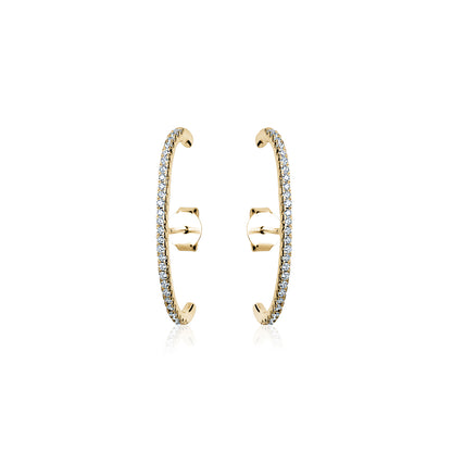 STERLING SILVER GP EAR LOBE HUGGER STUDS CTE14811