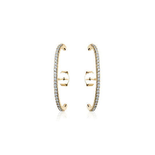 STERLING SILVER GP EAR LOBE HUGGER STUDS CTE14811