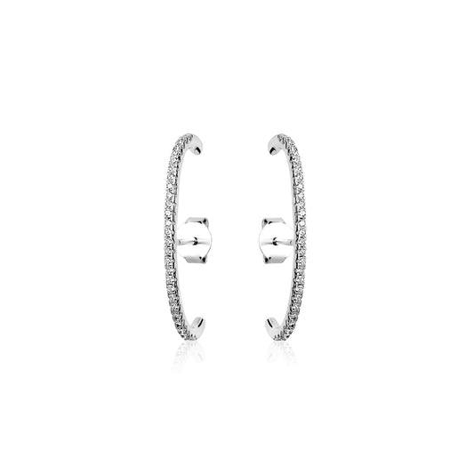 STERLING SILVER RH EAR LOBE HUGGER STUDS CTE14811