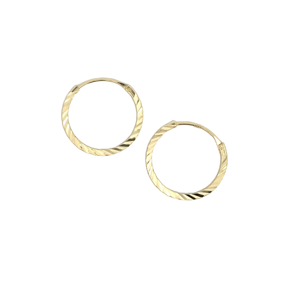 SILVER GOLD PLATED HOOP CTE14712GP