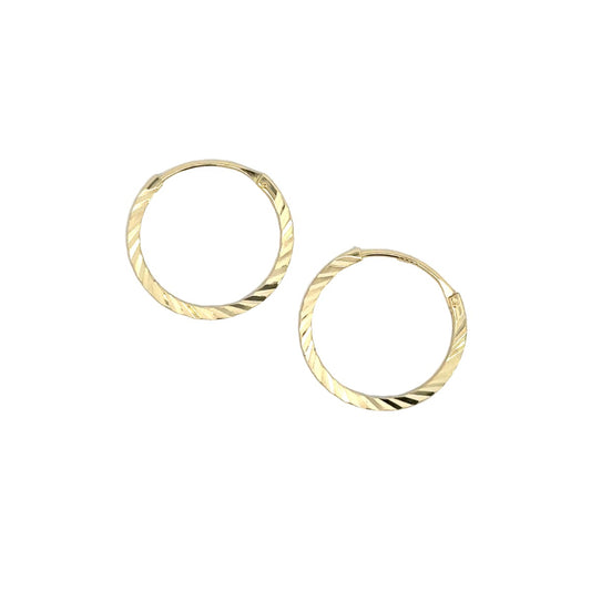 SILVER GOLD PLATED HOOP CTE14712GP
