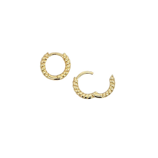 SILVER GOLD PLATED HUGGIES CTE14898GP