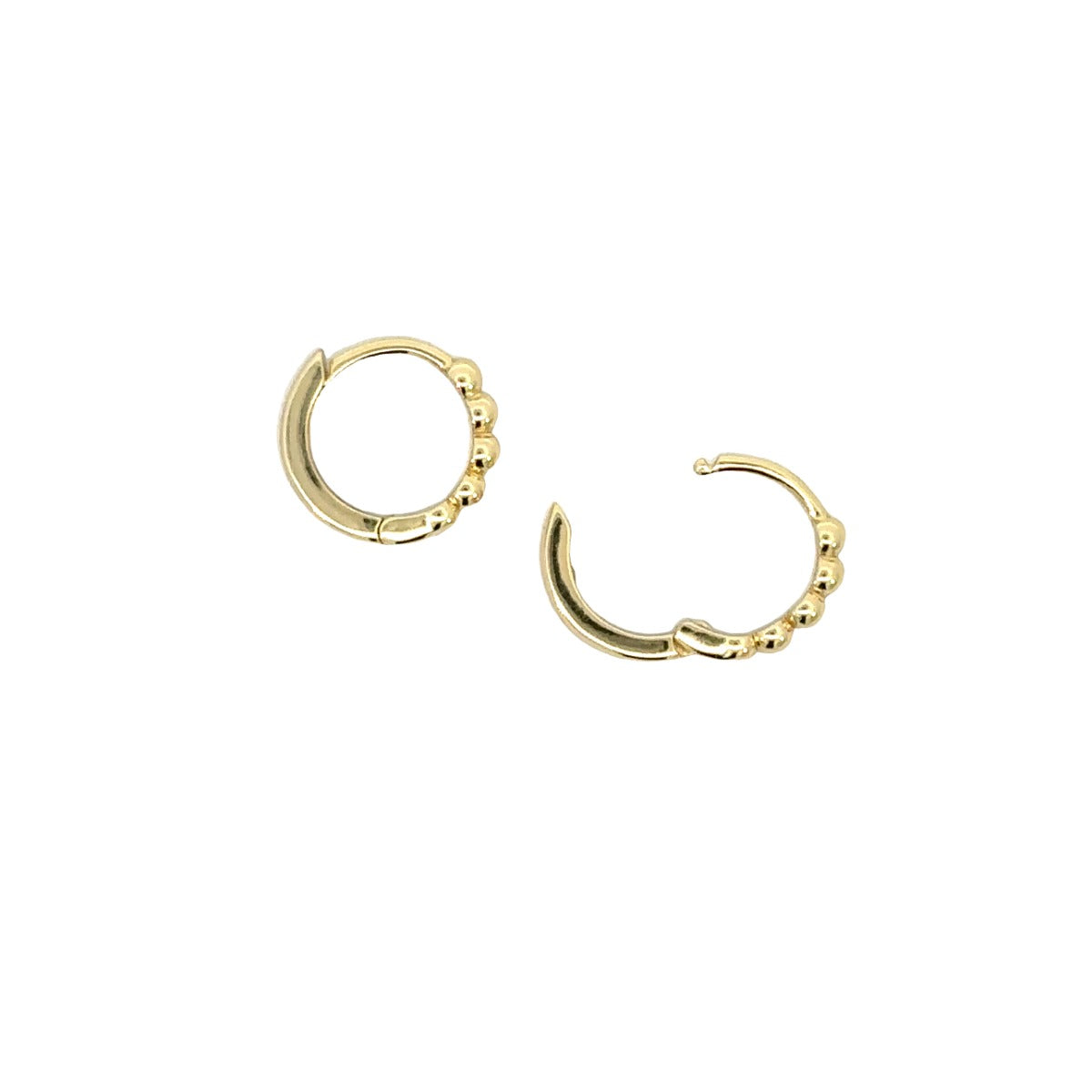 SILVER GOLD PLATED HUGGIE CTE15500GP