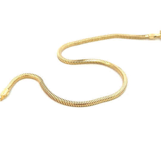 SILVER GOLD PLATED CHAIN 1 MICRON CTQ190GP
