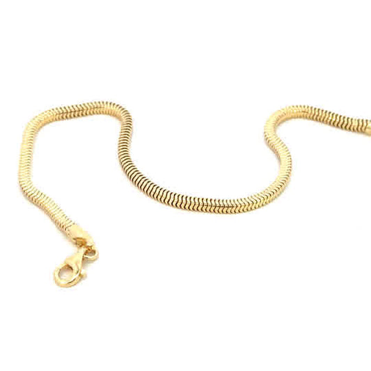 SILVER GOLD PLATED CHAIN 1 MICRON CTQ240GP