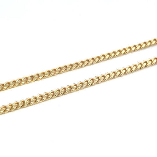 SILVER GOLD PLATED CUBAN CHAIN 120
