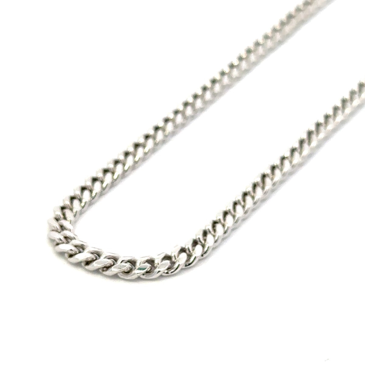 SILVER 4MM CUBAN ANKLET