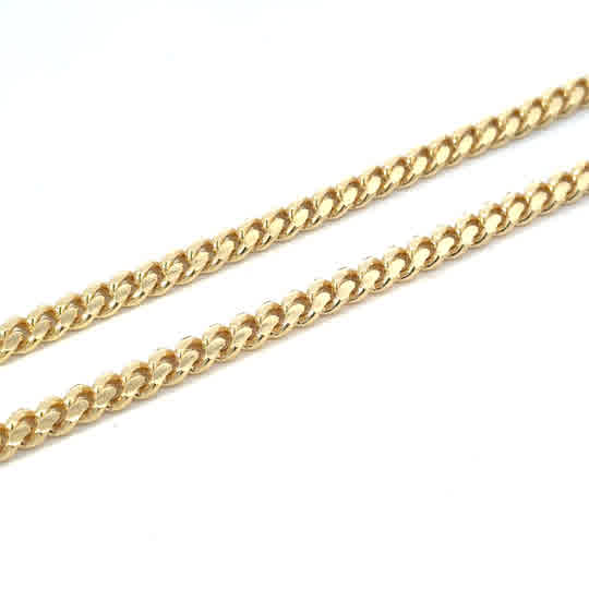 SILVER GOLD PLATED CUBAN CHAIN 150