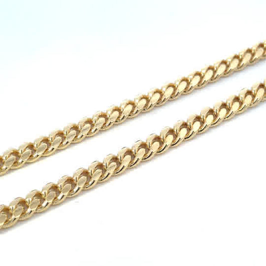 SILVER GOLD PLATED CUBAN CHAIN 200