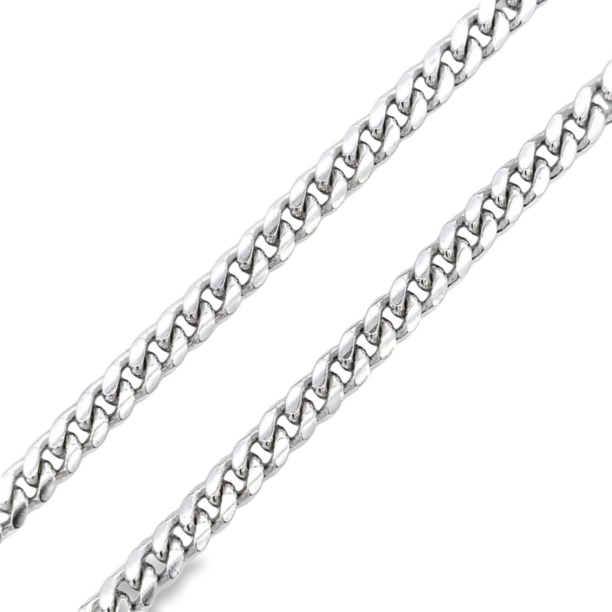 SILVER REVERSIBLE CUBAN CHAIN