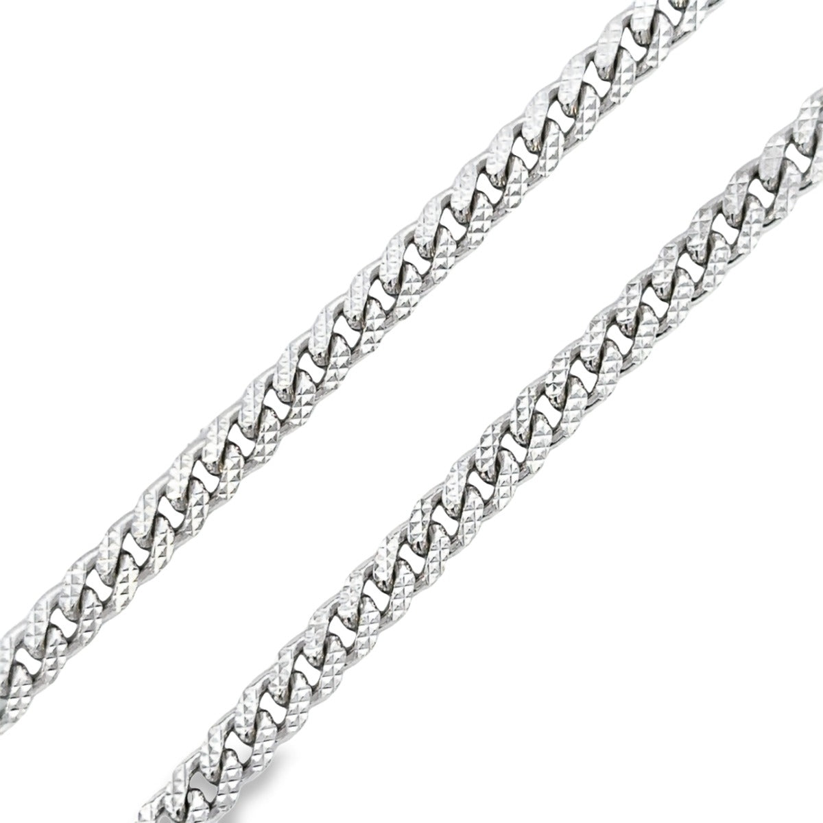 SILVER REVERSIBLE CUBAN CHAIN