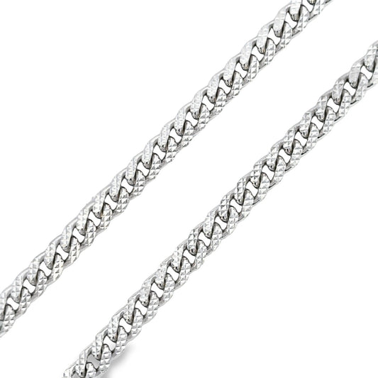SILVER REVERSIBLE CUBAN CHAIN