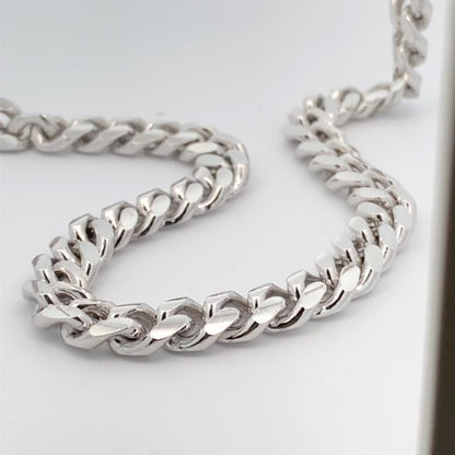 SILVER RHODIUM CUBAN CHAIN 250