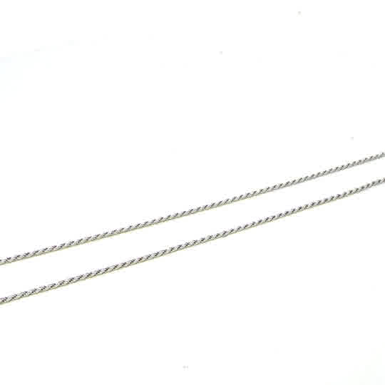 SILVER SOLID DC ROPE CHAIN 1.1MM