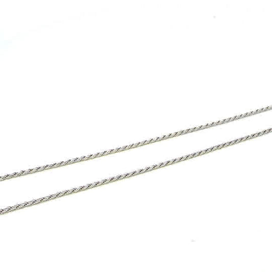 SILVER SOLID DC ROPE CHAIN 1.3MM