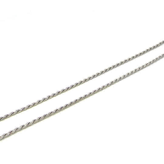 SILVER SOLID DC ROPE CHAIN 1.8MM