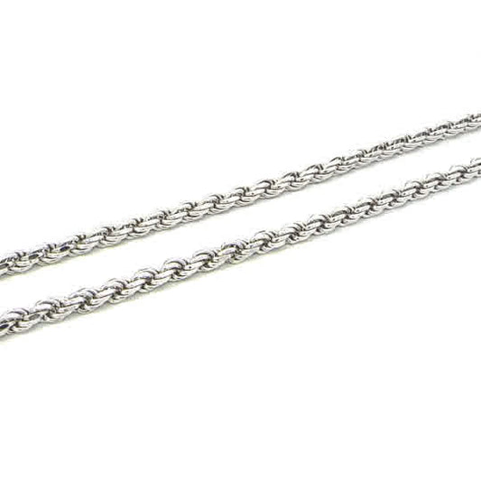 SILVER SOLID DC ROPE CHAIN 3.7MM