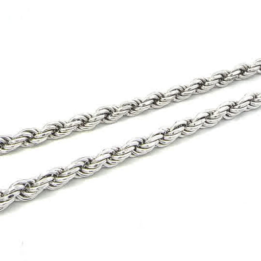 SILVER SOLID DC ROPE CHAIN 5.6MM
