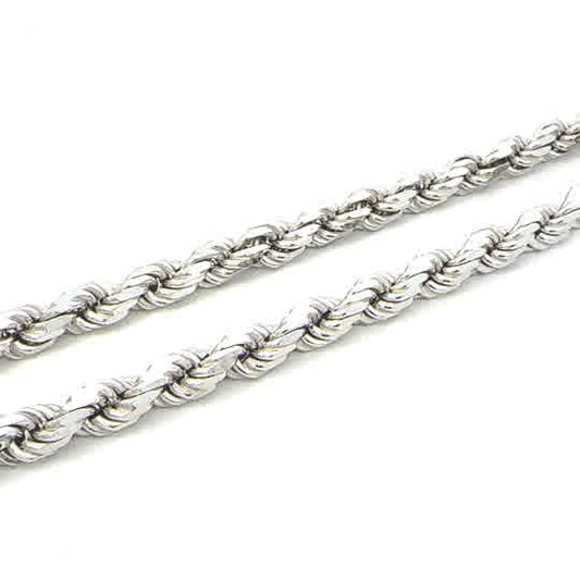 SILVER SOLID DC ROPE CHAIN 6.7MM