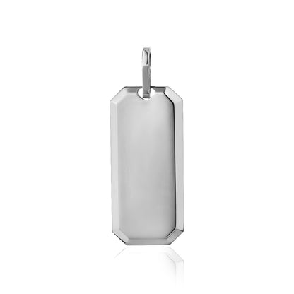 SILVER RHODIUM ENGRAVABLE PLATE