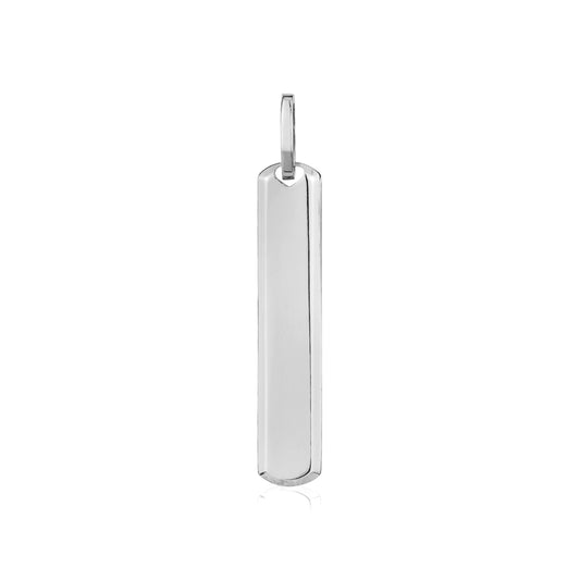 SILVER RHODIUM LONG PLATE
