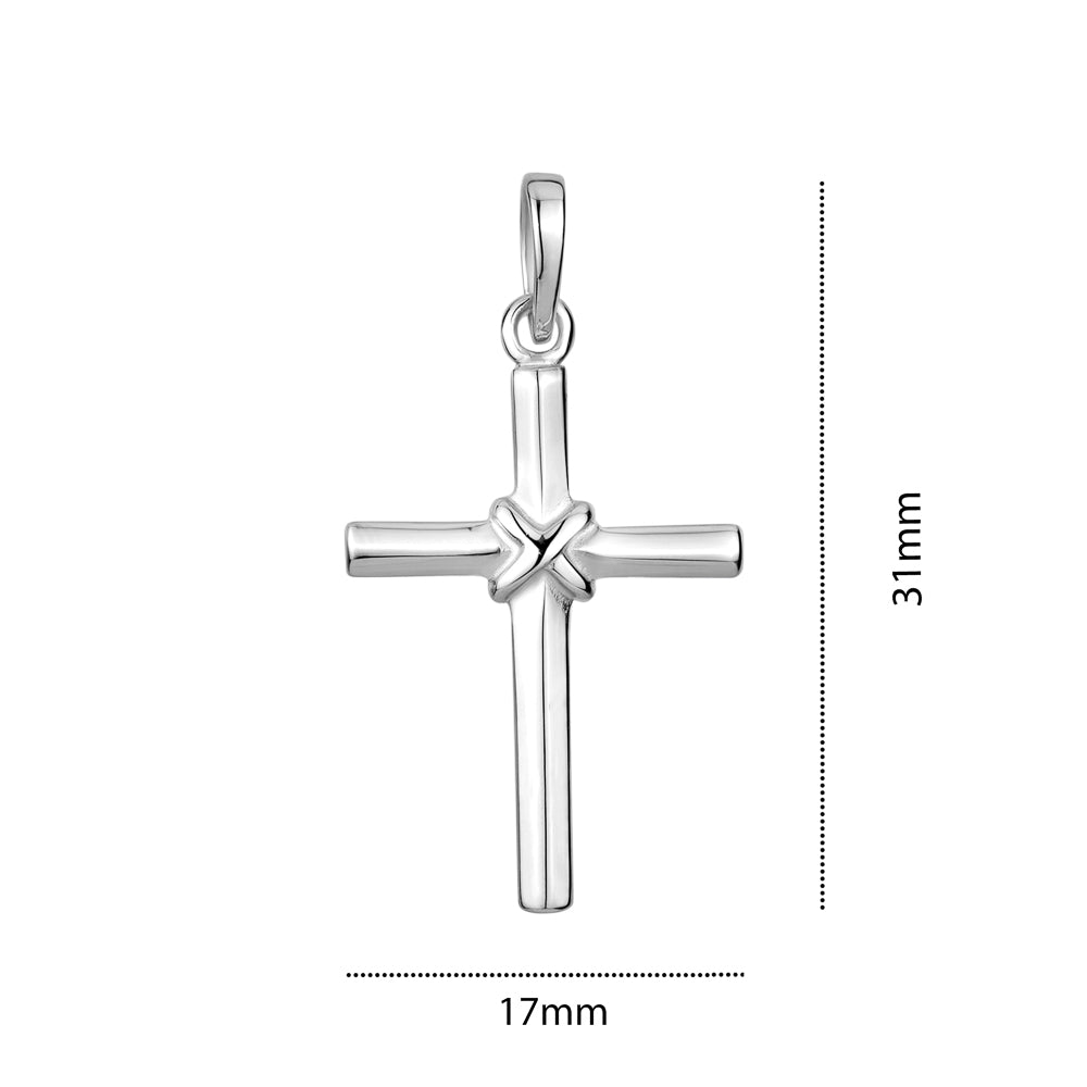 STERLING SILVER MEDIUM RH CROSS DJ93107