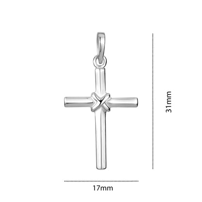 STERLING SILVER MEDIUM RH CROSS DJ93107