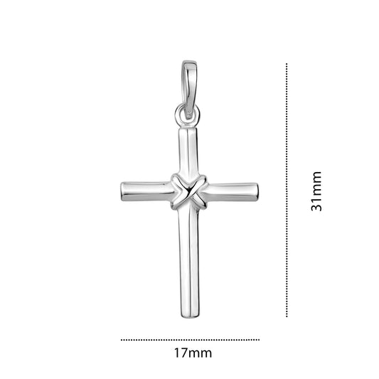 STERLING SILVER MEDIUM RH CROSS DJ93107