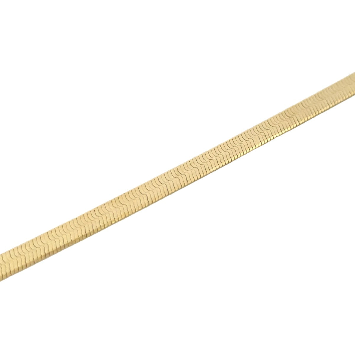 SILVER GOLD PLATED HERRINGBONE CHAIN EXFLEX050GP