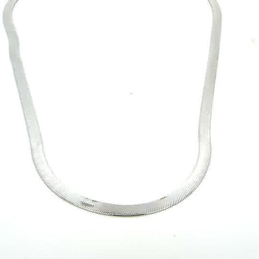 STERLING SILVER HERRINGBONE CHAIN 4.5MM