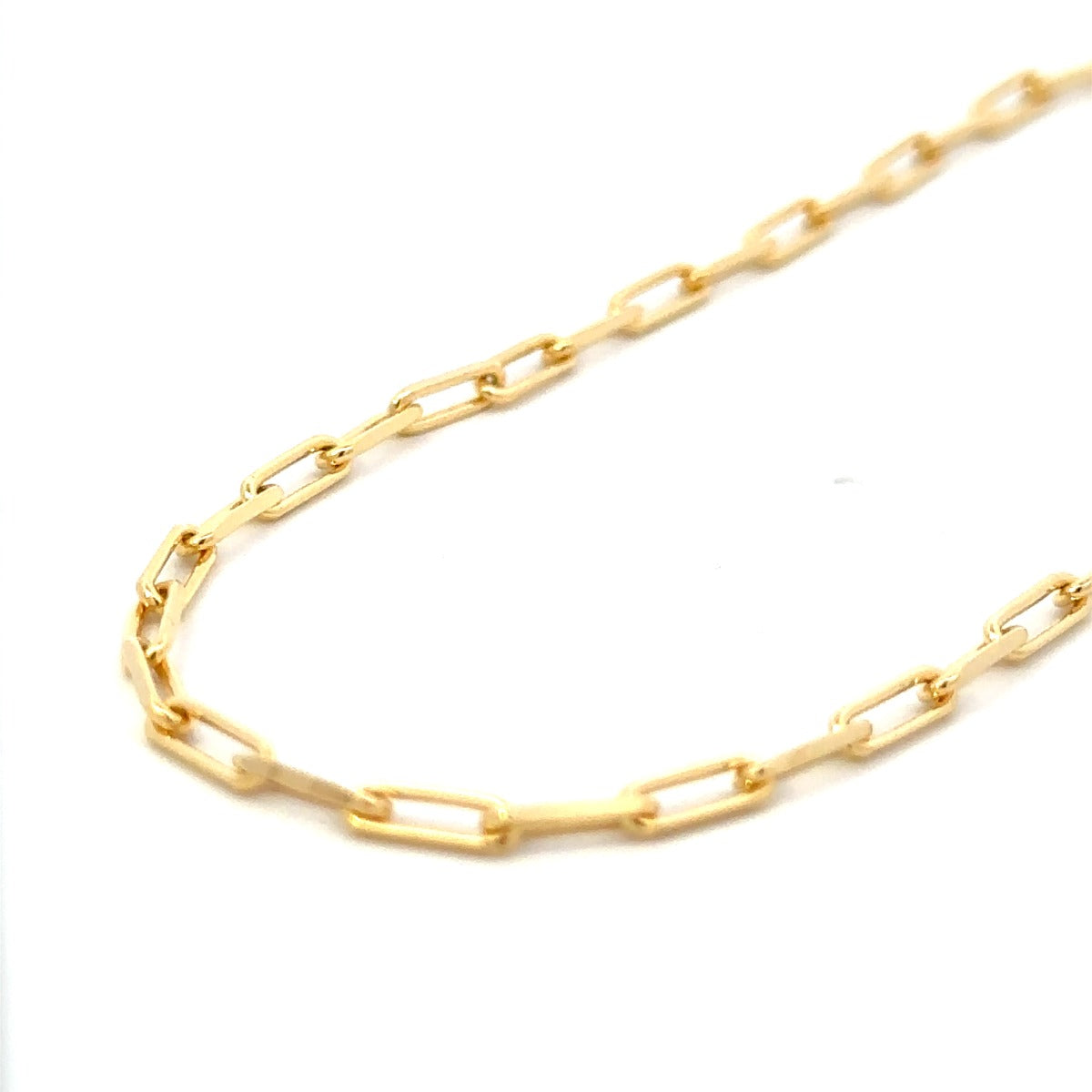 SILVER GP PAPERCLIP ANKLET