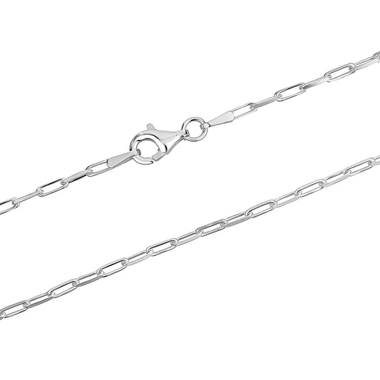 Sterling Silver Paper Clip Chain 4.0MM