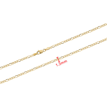 10KY FIGARO CHAIN 1.3MM