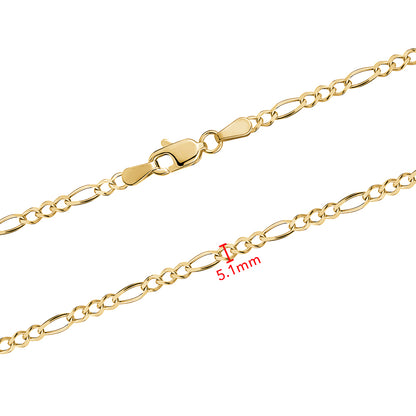 10KY FIGARO CHAIN 5.1MM