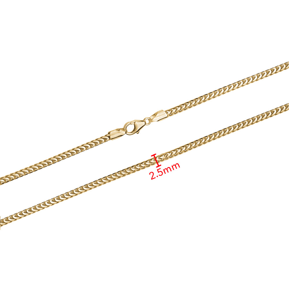 10KY FRANCO CHAIN 2.5MM