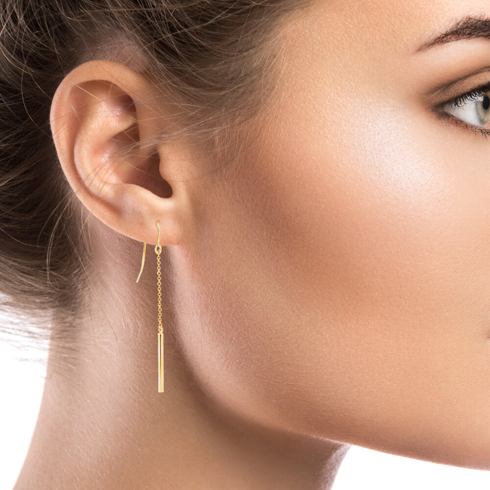 10k Yellow Gold Drop Earrings