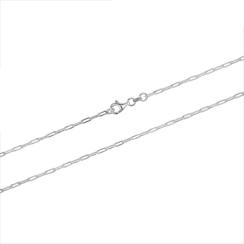 Paper Clip Chain Sterling Silver 2MM