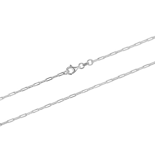 Paper Clip Chain Sterling Silver 2.5MM
