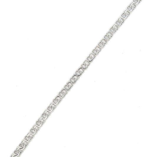 STERLING SILVER CLASSIC CHARM BRACELET GARY070RH