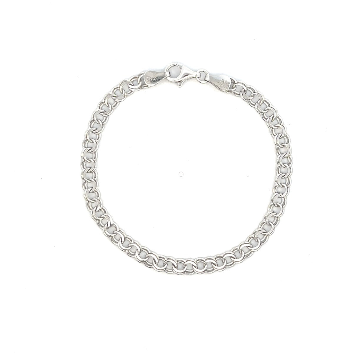 STERLING SILVER CLASSIC CHARM BRACELET GARY070RH