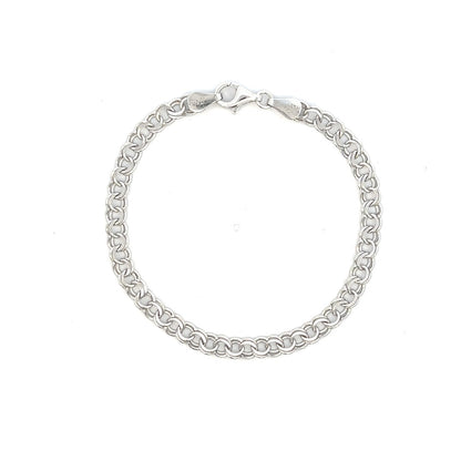 STERLING SILVER CLASSIC CHARM BRACELET GARY070RH