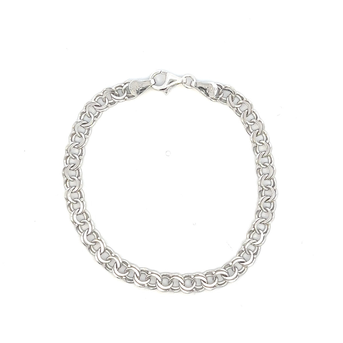 STERLING SILVER CLASSIC CHARM BRACELET GARY080RH