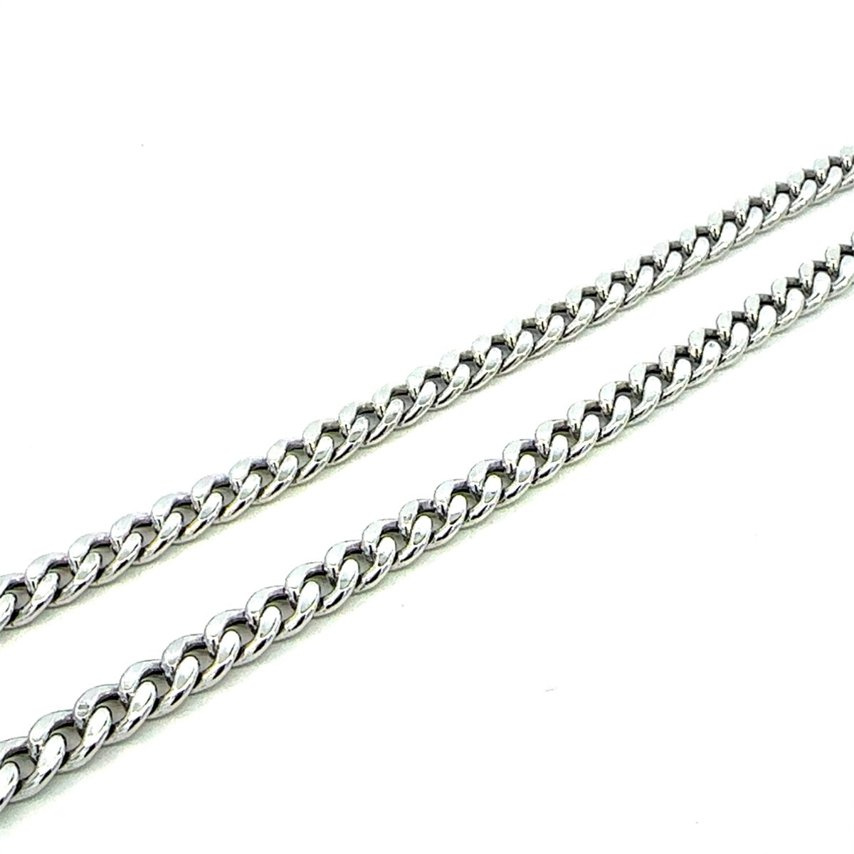 STERLING SILVER HOLLOW CUBAN 5MM