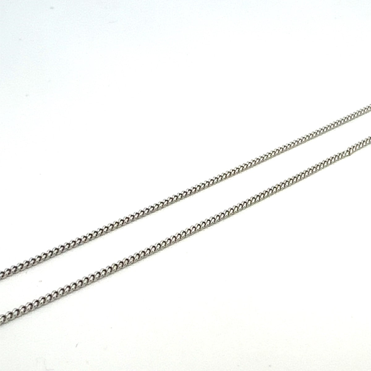 SILVER GOURMETTE CURB CHAIN 1.25MM