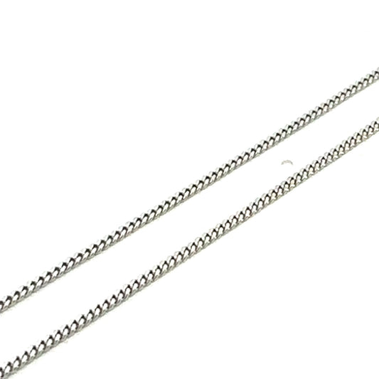 SILVER GOURMETTE CURB CHAIN 1.5MM