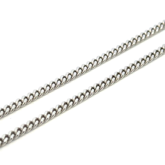 SILVER GOURMETTE CURB CHAIN 3MM