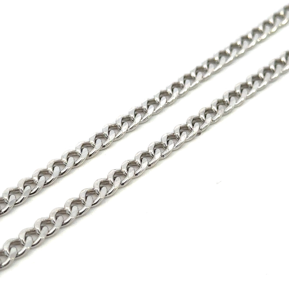 SILVER CURB CHAIN 3.7MM