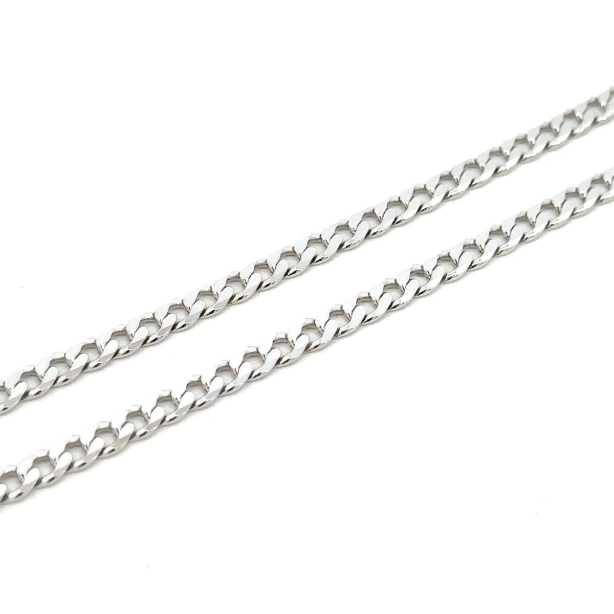 SILVER SOFT OPEN CURB CHAIN 4MM