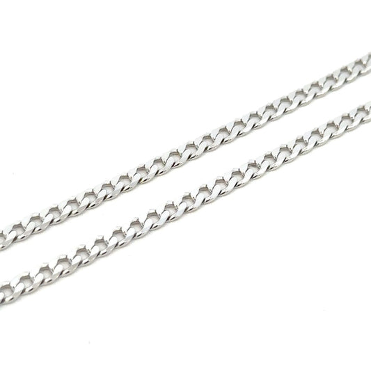 SILVER SOFT OPEN CURB CHAIN 4MM